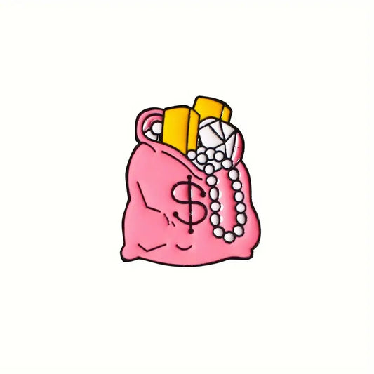 Money Bag Enamel Pin