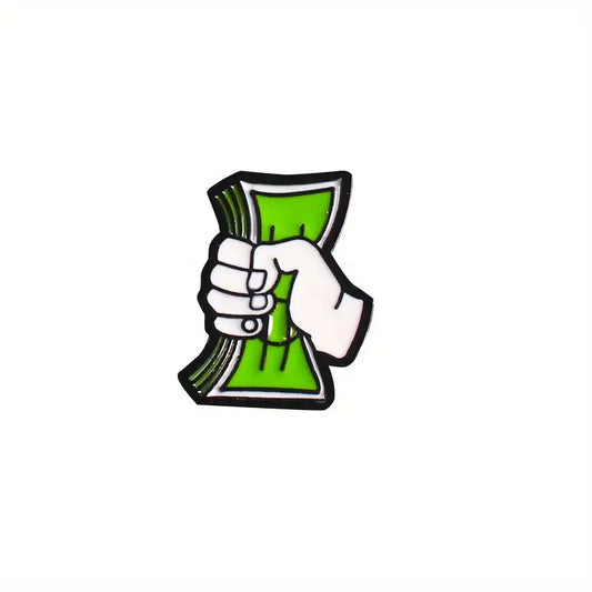 Money Hand Enamel Pin