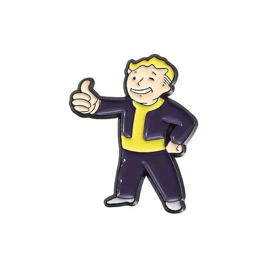 Fallout Vault Boy Figure Enamel Pin