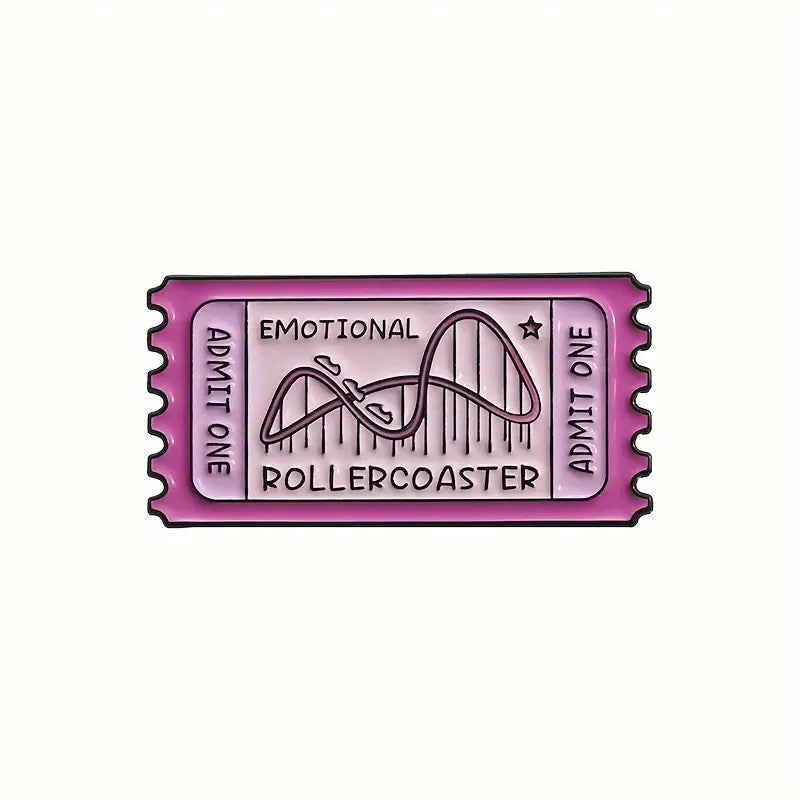 Rollercoaster Enamel Pin