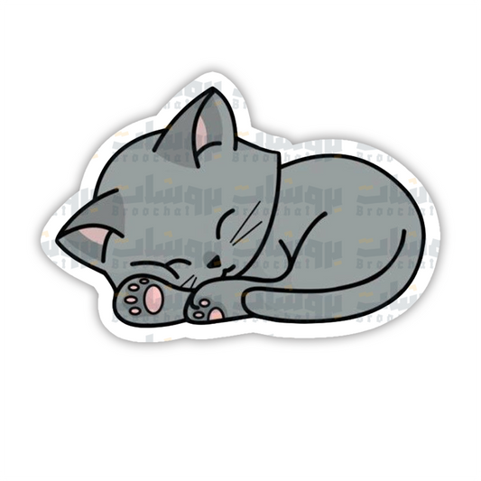 Cat Sleeping Sticker