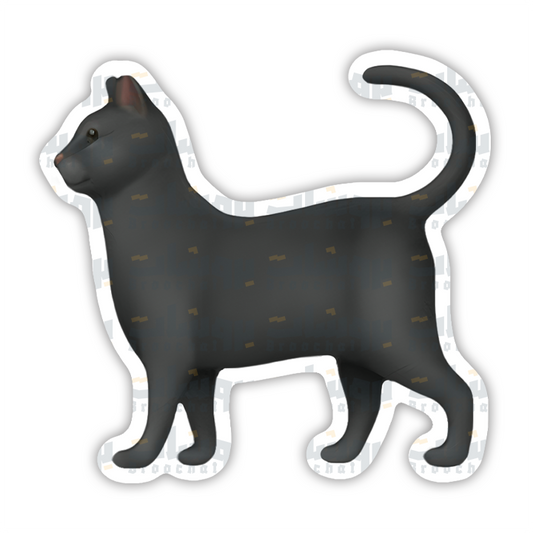 black cat emoji Sticker