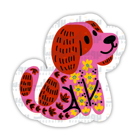 Flower Pup Sticker
