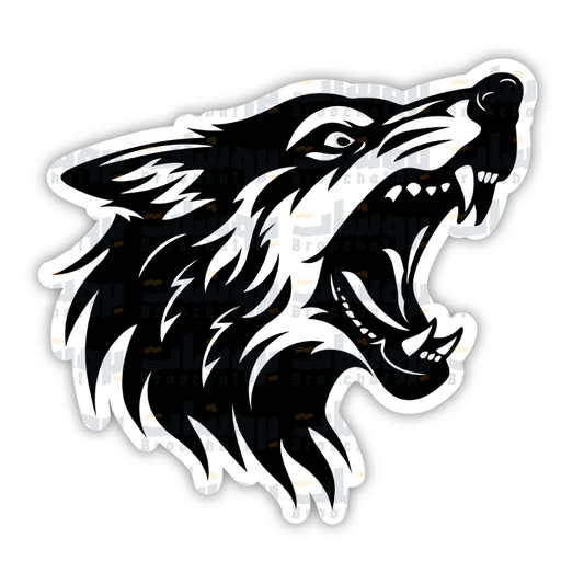 Tribal wolf Sticker