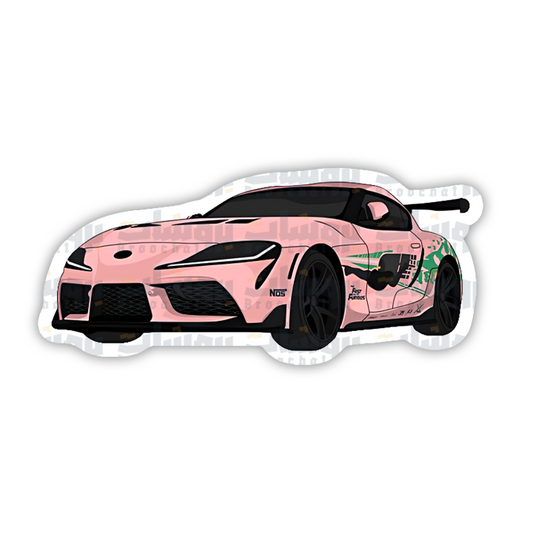 Supra car Sticker (Pink)