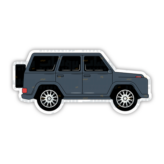 gray suv Sticker