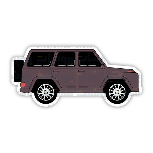 maroon suv Sticker