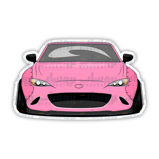 Pink MAZDA MX-5 Sticker