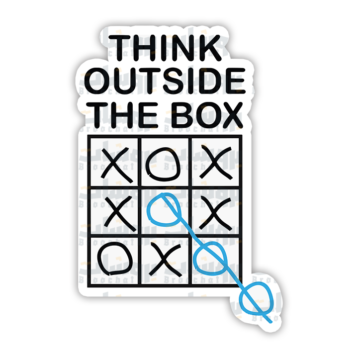 THINK OUTSIDE THE BOX Sticker