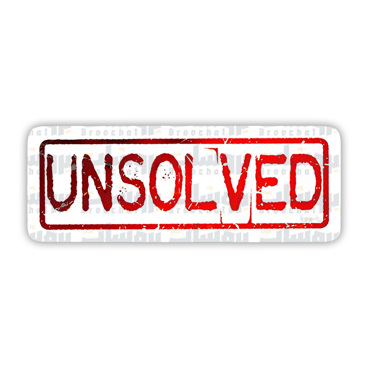 UNSOLVED Sticker