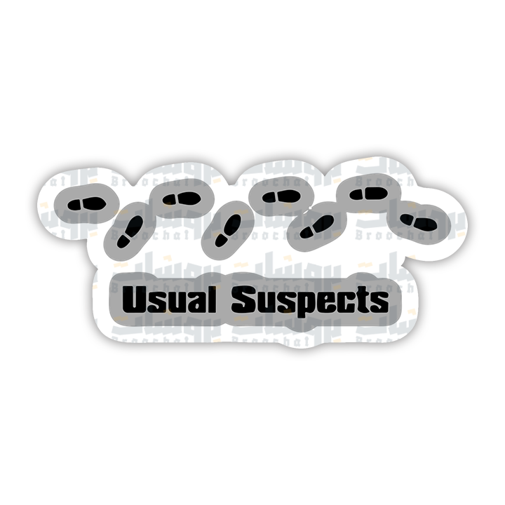 Usual Suspects Sticker – Broochat Store | متجر بروشات