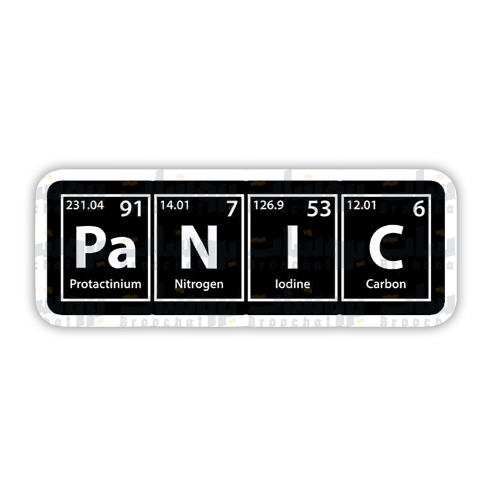 Panic Bar Sticker Panic Sticker – Broochat Store | متجر بروشات