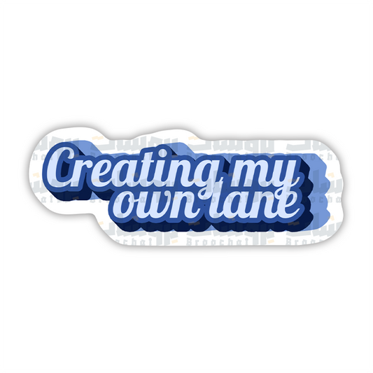 Creating my own lane Sticker