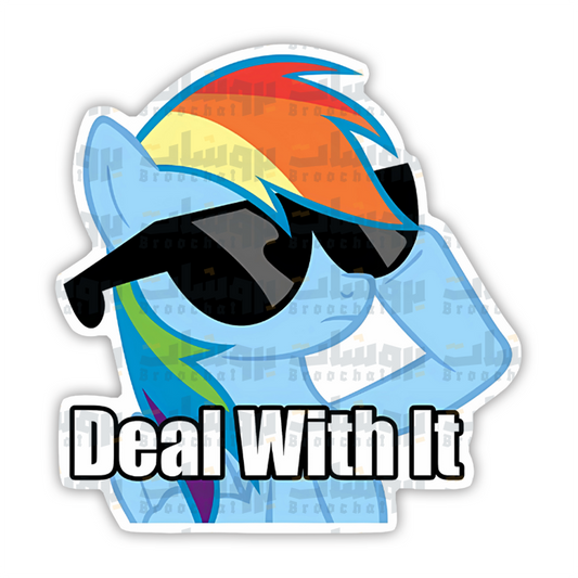 Deal with it Sticker