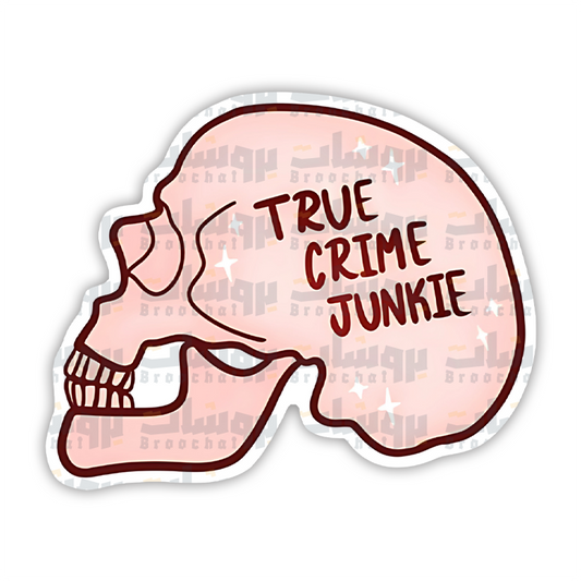 True crime junkie Sticker
