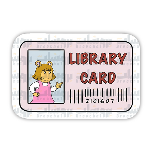 Arthur Library Card Sticker