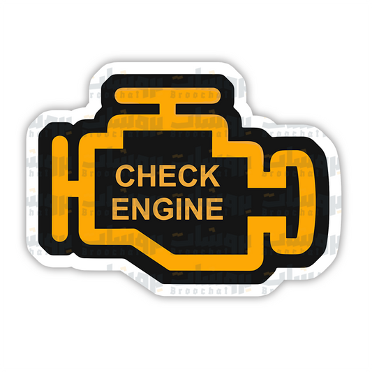 CHECK ENGINE Sticker