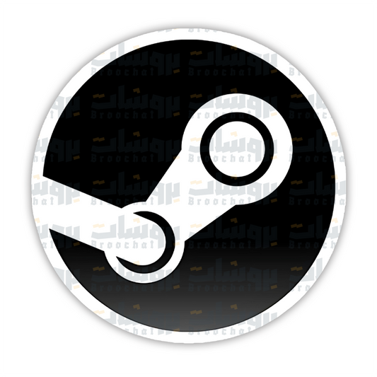 steam logo Sticker