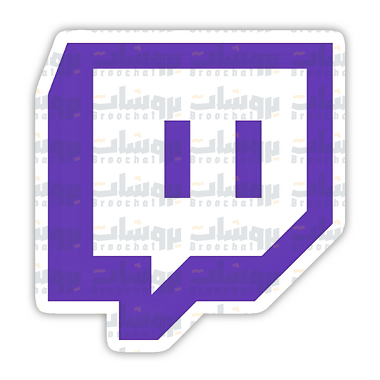 twitch logo Sticker
