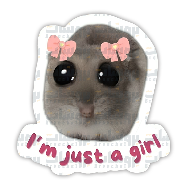 I am just a girl Sticker