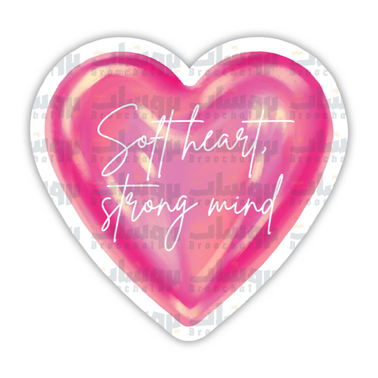 Soft heart Sticker