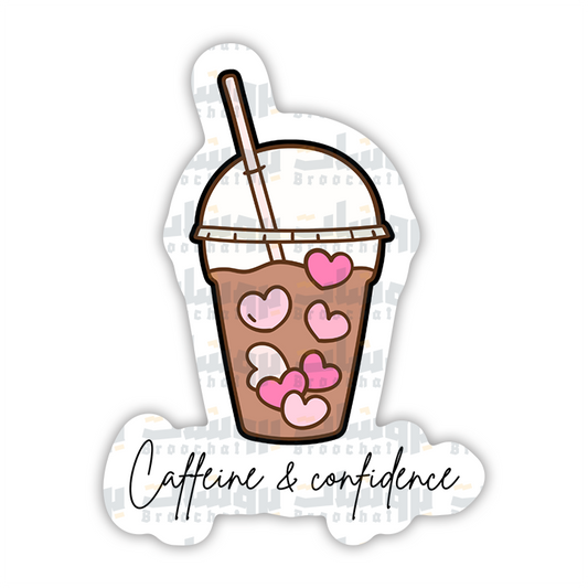 Caffeine & confidence Sticker