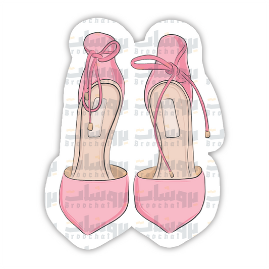 pink high-heeled shoe Sticker