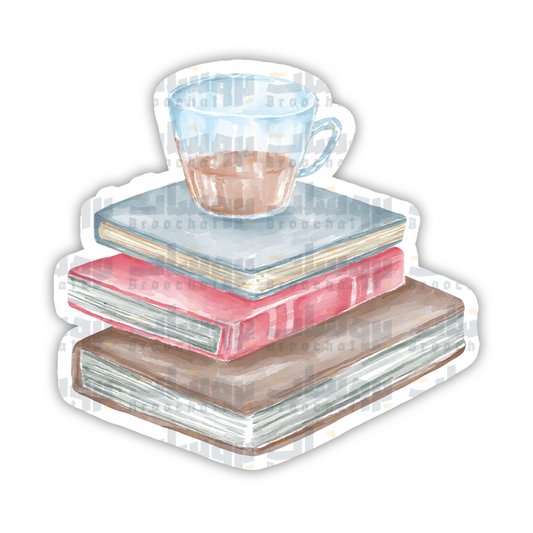 Watercolor books Sticker