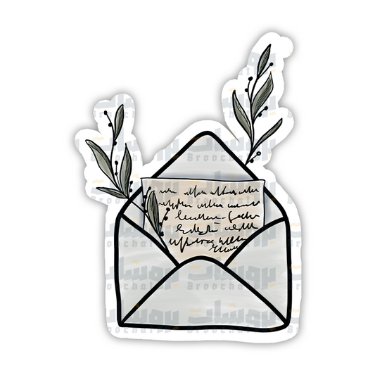 Envelope with a plant Sticker