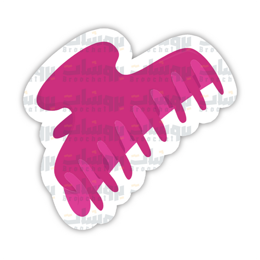 claw clip Sticker