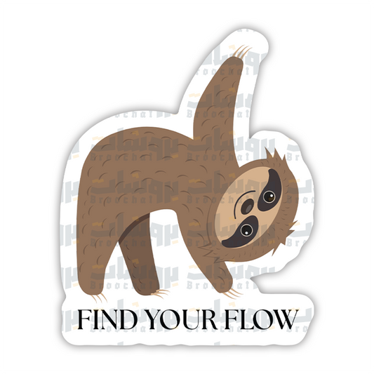 find your flow Sticker