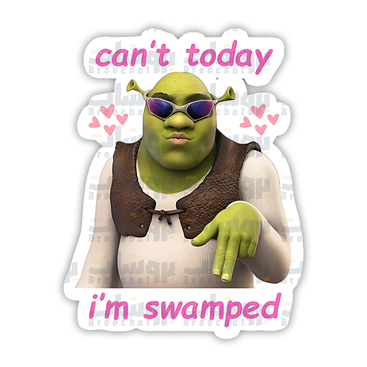 can't today, i'm swamped Sticker