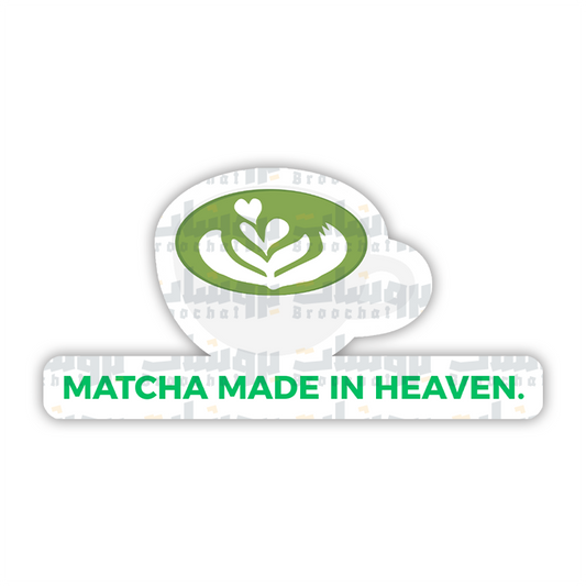 Matcha made in heaven Sticker