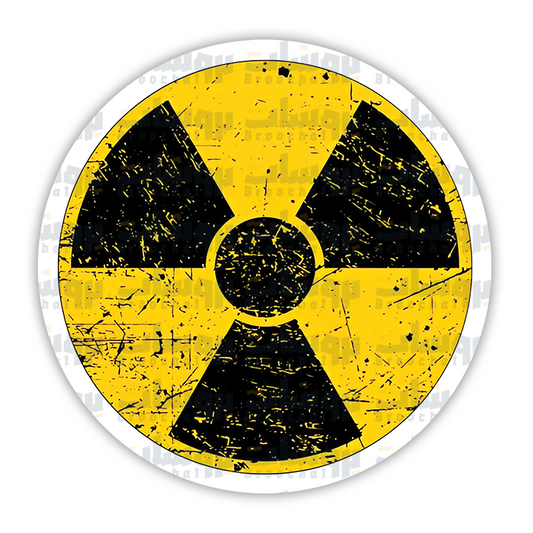 Radiation Warning Sticker