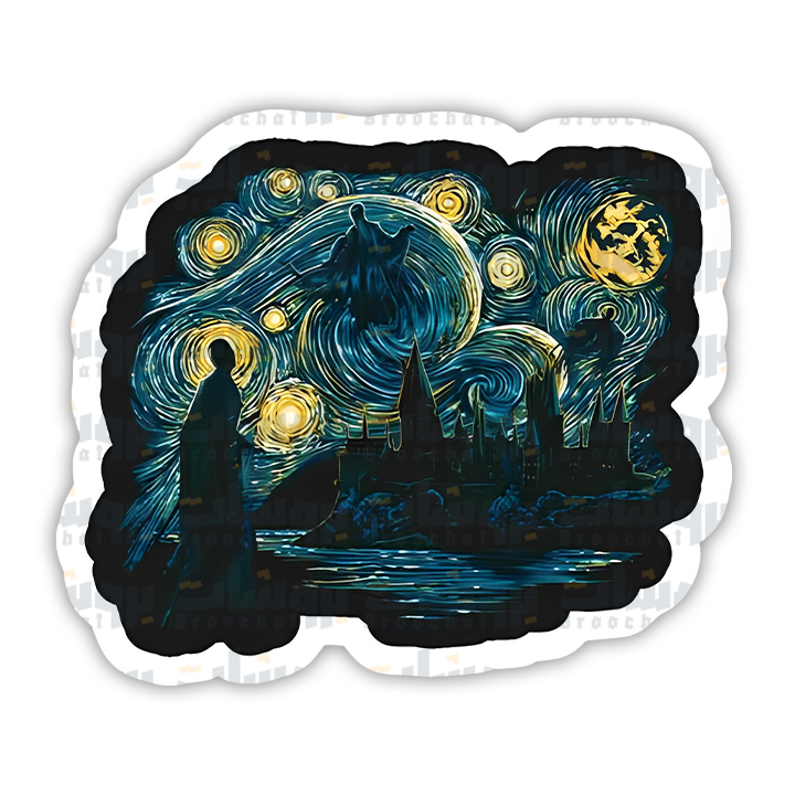 The Starry Night Sticker