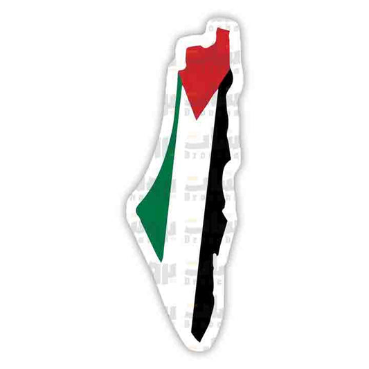 ستيكر خريطة فلسطين (علم)