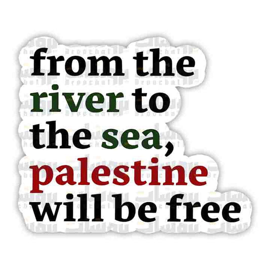 From the river to the sea Sticker