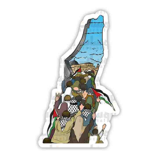 ستيكر خريطة فلسطين (نصر)