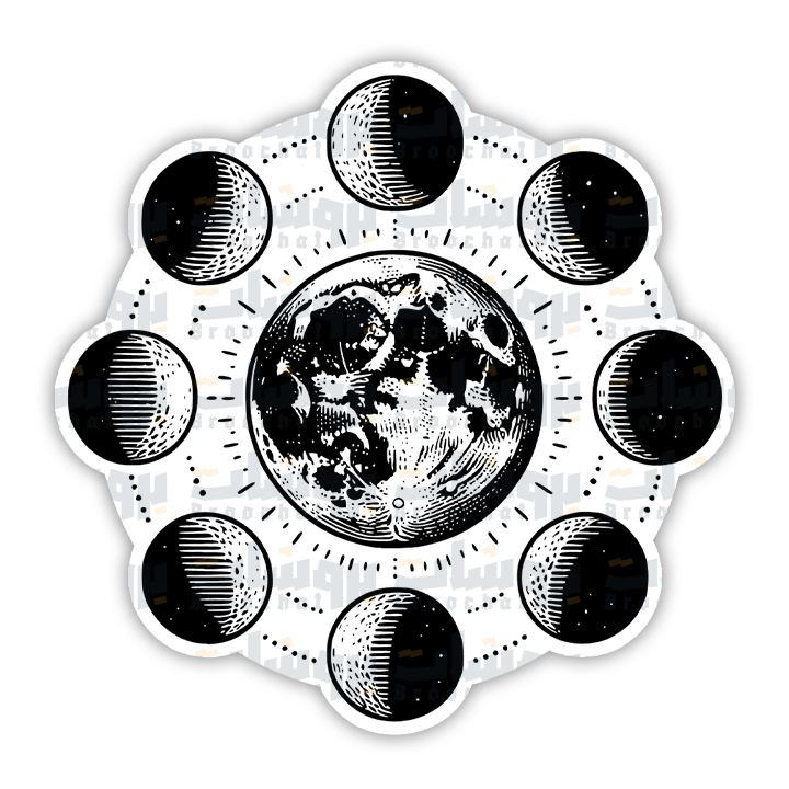 Moon Phases Sticker