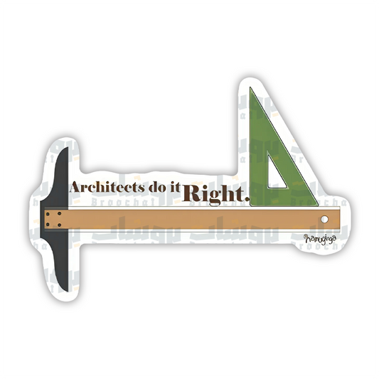 Architects do it Right Sticker
