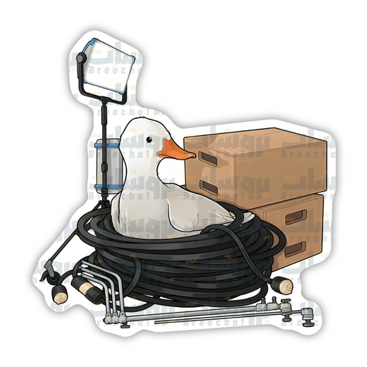 filming crew Goose Sticker