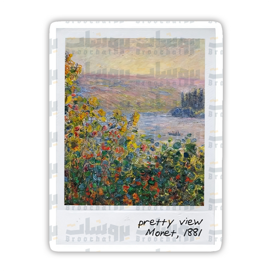 Flower Beds at Vétheuil Sticker