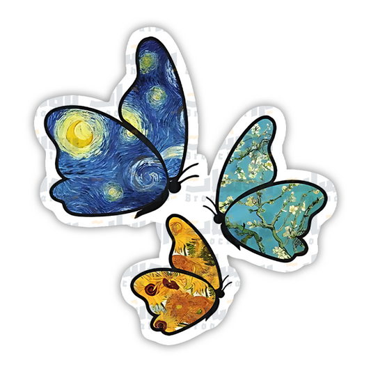 Butterfly Van Gogh Sticker