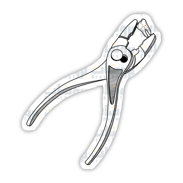 dental pliers Sticker