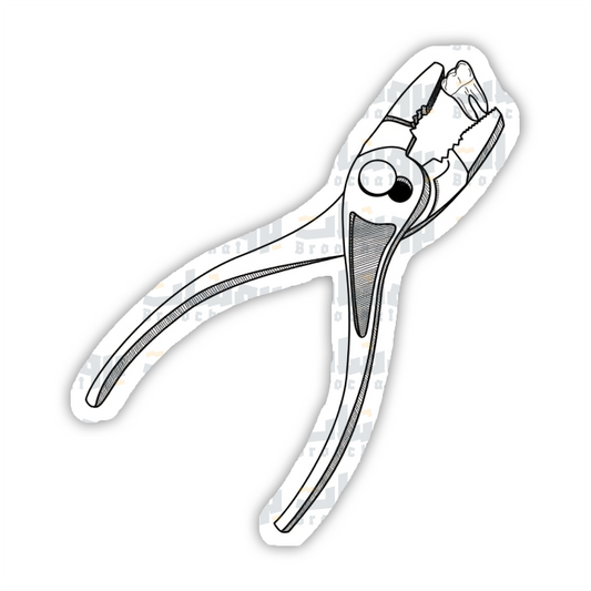 dental pliers Sticker