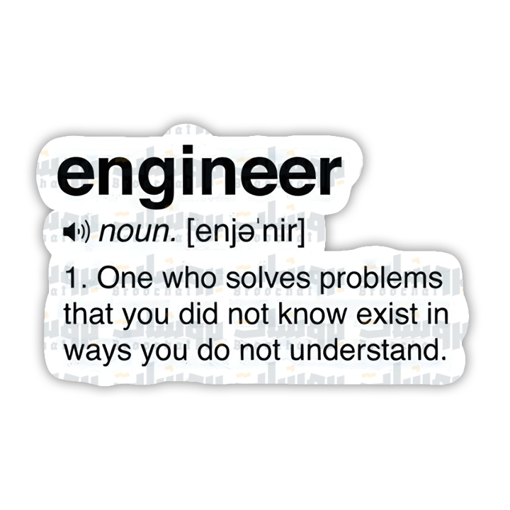 Engineer Sticker – Broochat Store | متجر بروشات