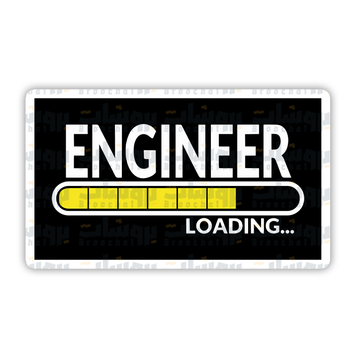 Engineer Loading Logo Engineer Loading Sticker – Broochat Store | متجر بروشات