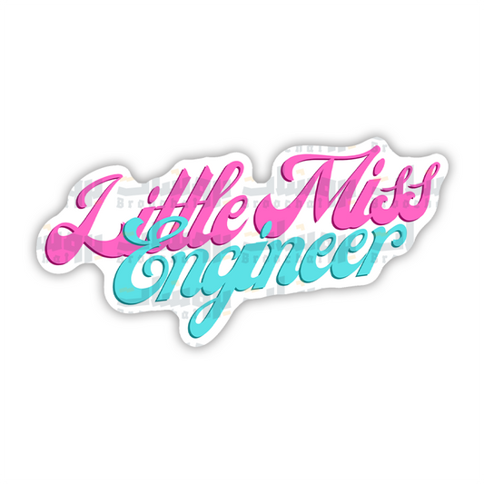 little miss engineer Sticker
