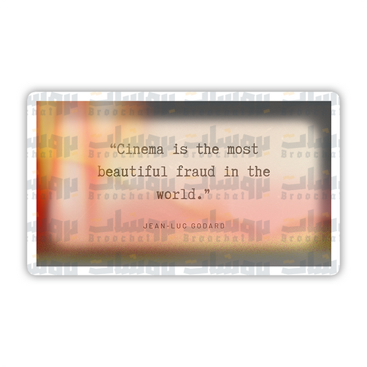 Cinema is the most beautiful fraud in the world Sticker