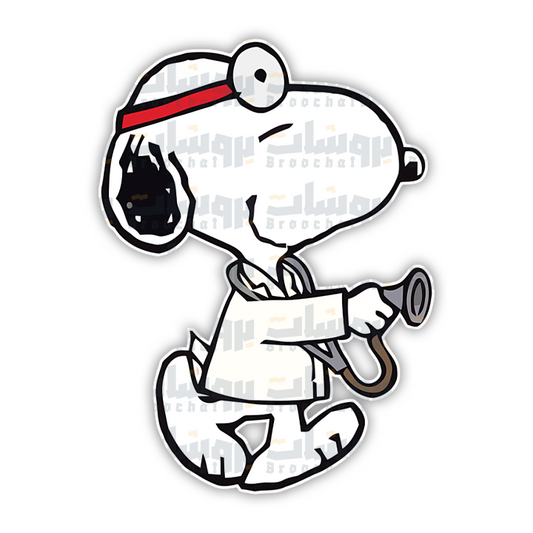 snoopy doctor Sticker
